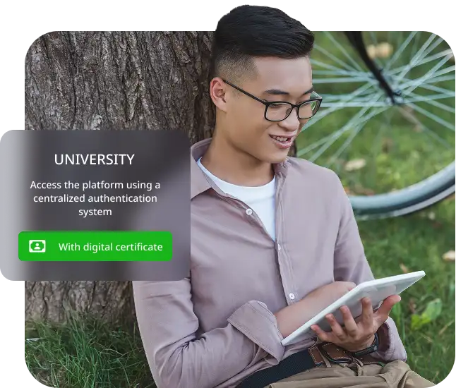User identification with qualified digital certificates