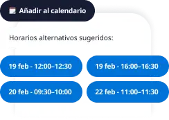 Recordatorio de cita enviado por RCS con opcion para añadir al calendario