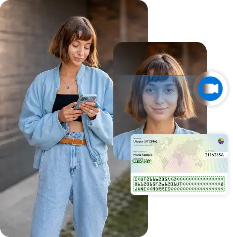 Secure eKYC identity check during a digital insurance onboarding proces