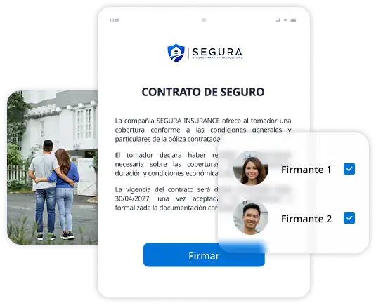 Firma electrónica de una póliza de seguro desde el móvil